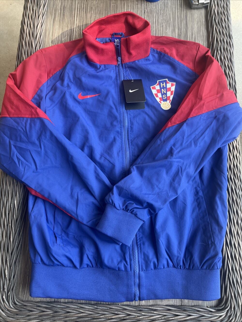 Nike Croatia Soccer Jacket Blue National Futbol Team Hrvatska Vatreni Men XL NEW